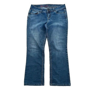 Guess Naomi Bootcut Jeans Low-Rise Womens 31 Pockets Stretch Medium Wash 32X28